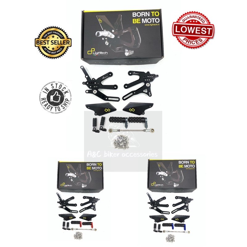 Lightech Footrest Racing motorcycle Yamaha R1 MT25 R25 MT09 Honda