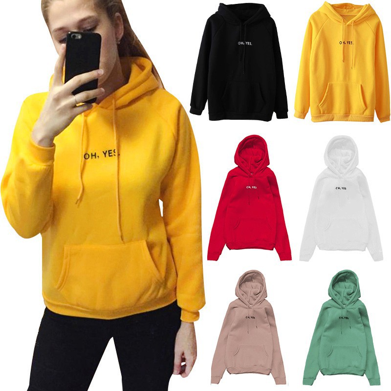 oh yes yellow hoodie