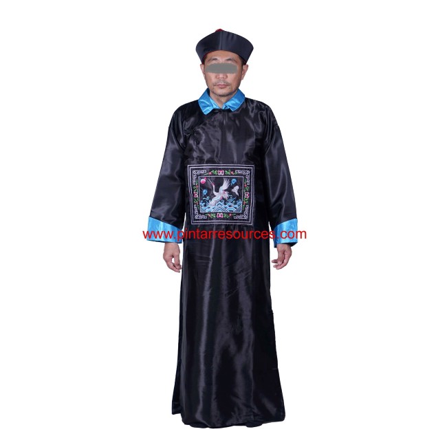 READY STOCK Chinese Vampire Qing Dynasty Officials China TVB Drama Adult Halloween Costume Movie Character