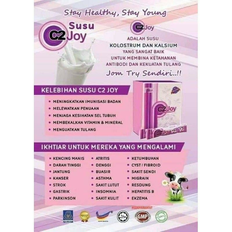 Buy Senggugut Susu Kolostrum C2joy Original Hq Viral Murah Sihat C2 Joy Milk Kalsium Orang Tua Dewasa Harga Ahli Period Seetracker Malaysia