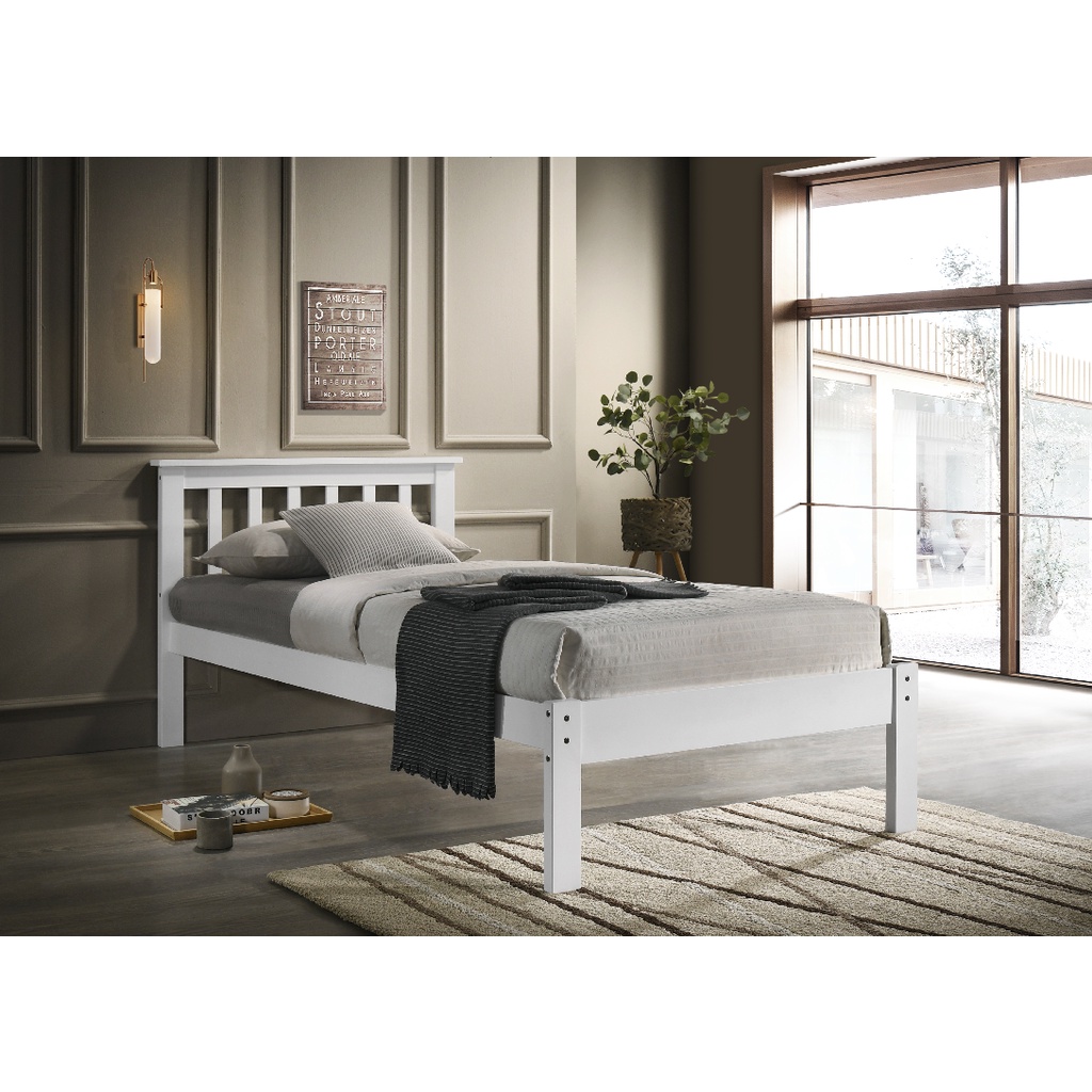 TERRY Single Bed Frame Katil Divan Single Size Bed Katil Kayu Single ...