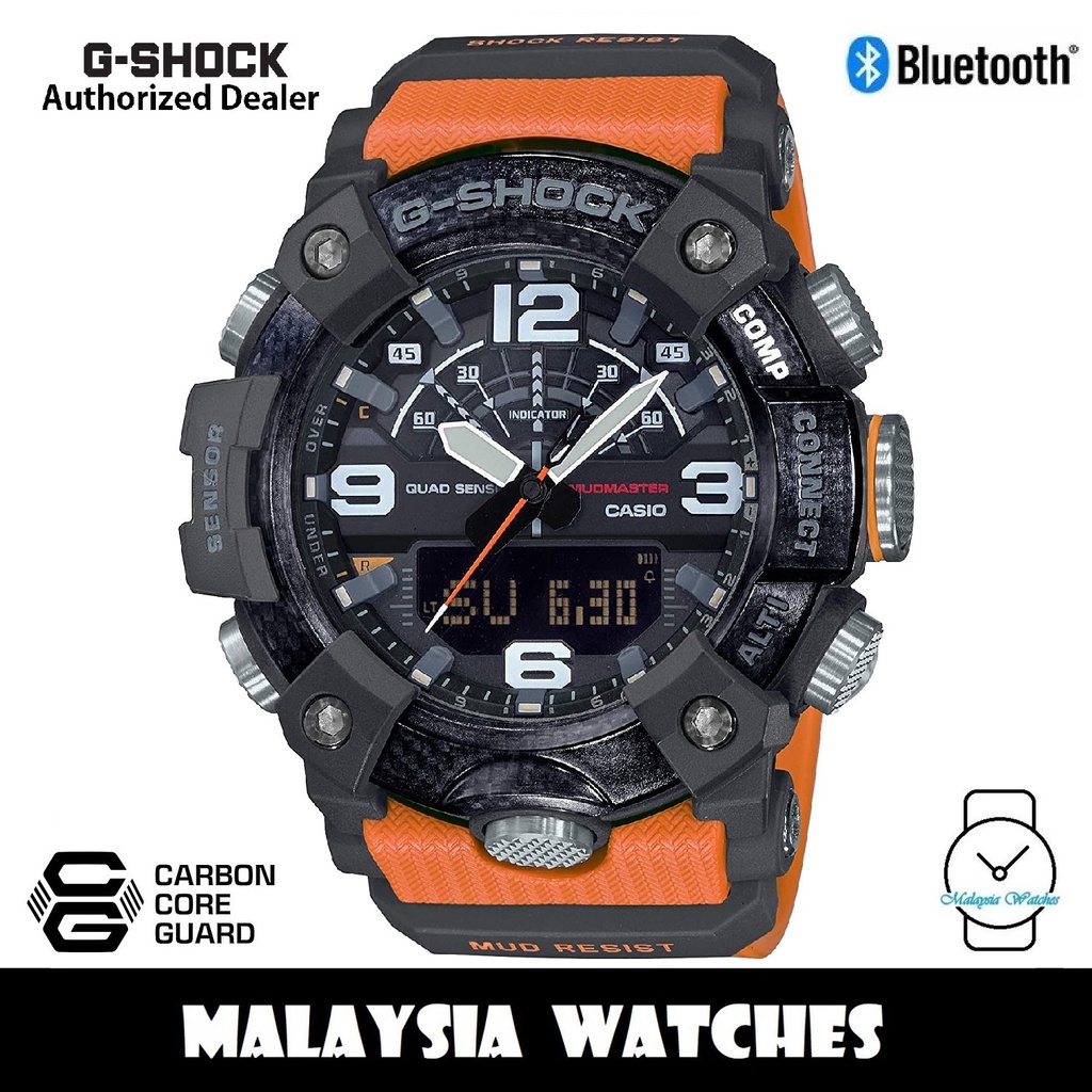 (OFFICIAL WARRANTY) Casio G-Shock GG-B100-1A9 MudMaster Bluetooth Step Tracker Carbon Core Guard Resin Watch GGB100