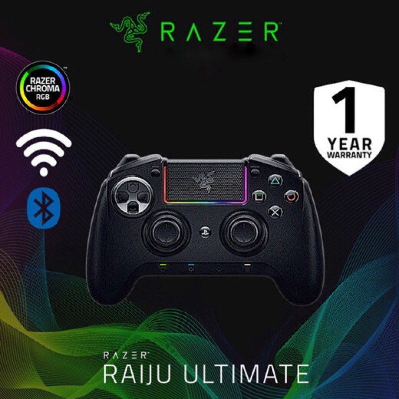 Razer Raiju Ultimate Edition PS4 Computer PC Bluetooth Wired Wireless Dual Mode USB Symphony Gamepad | Shopee Malaysia Razer Raiju Ultimate Edition PS4 Computer PC Bluetooth Wired Wireless Dual Mode USB Symphony Gamepad | Shopee Malaysia