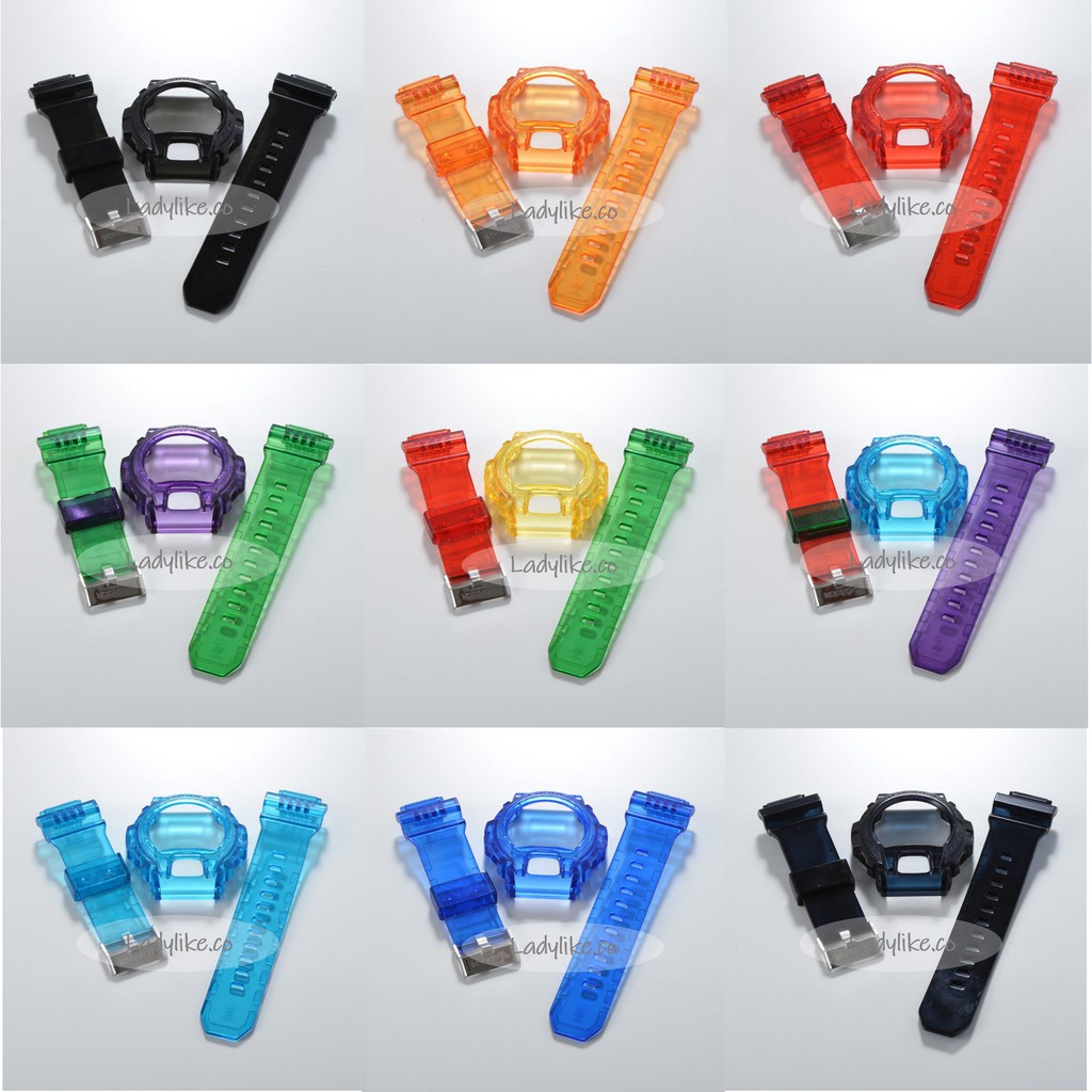 Gshock DW6900 BNB JELLY BAND AND BEZEL DW5600 DIY ICE Clear Jelly