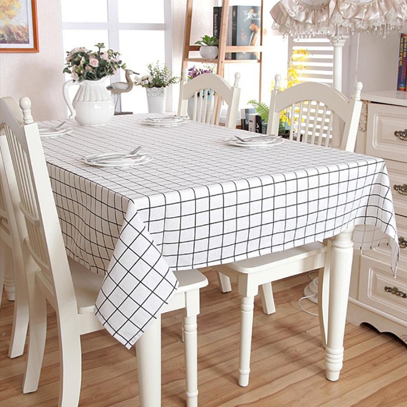 Table Cloth Waterproof Heat Resistant PVC Table Mat Rectangular Hipster