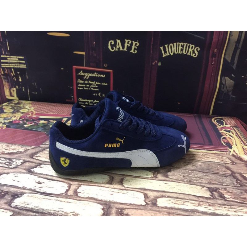 puma ferrari shoes blue women