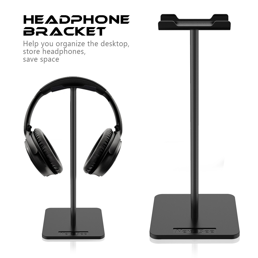 Headphone Stand Headset Holder with Aluminum Supporting Bar Flexible