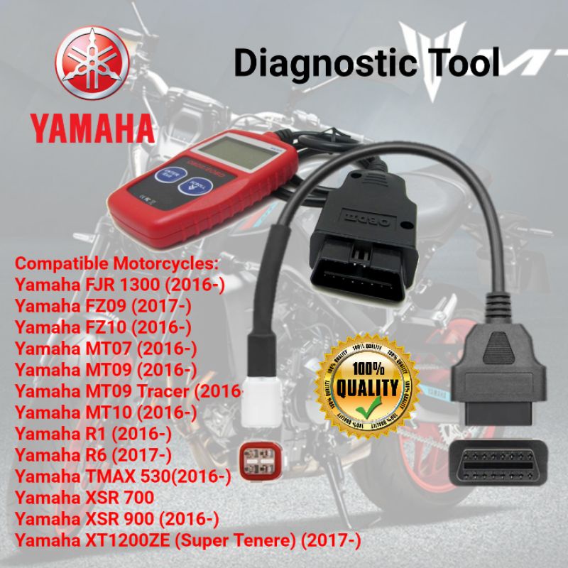 Buy Yamaha 4 Pin To Obd2 Elm327 Fault Code Scanner Diagnostic Tool For Mt 09 Seetracker Malaysia