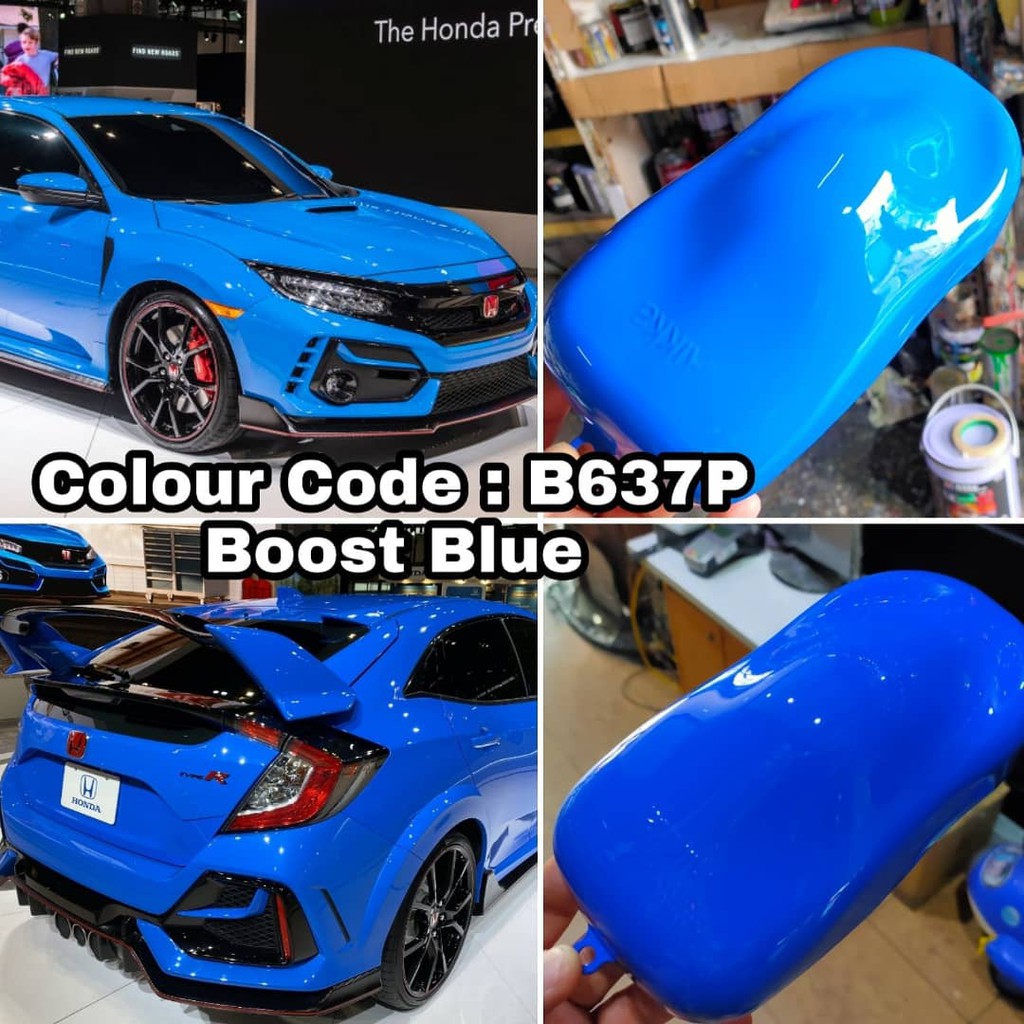 AIKKA HONDA B637P BOOST BLUE / Automotive Paint Basecoat / Car & Body ...