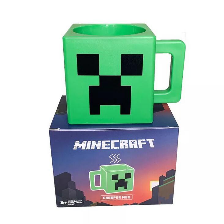 9.8 ounces JINX Minecraft Creeper Face Plastic Mug 