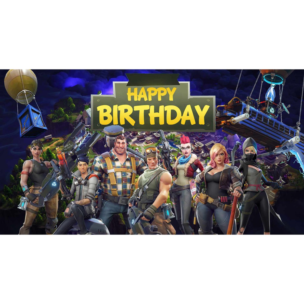 8x6ft Battle Royale Game Backdrops Happy Birthday Photo Background - roblox backdrops roblox background roblox banner party