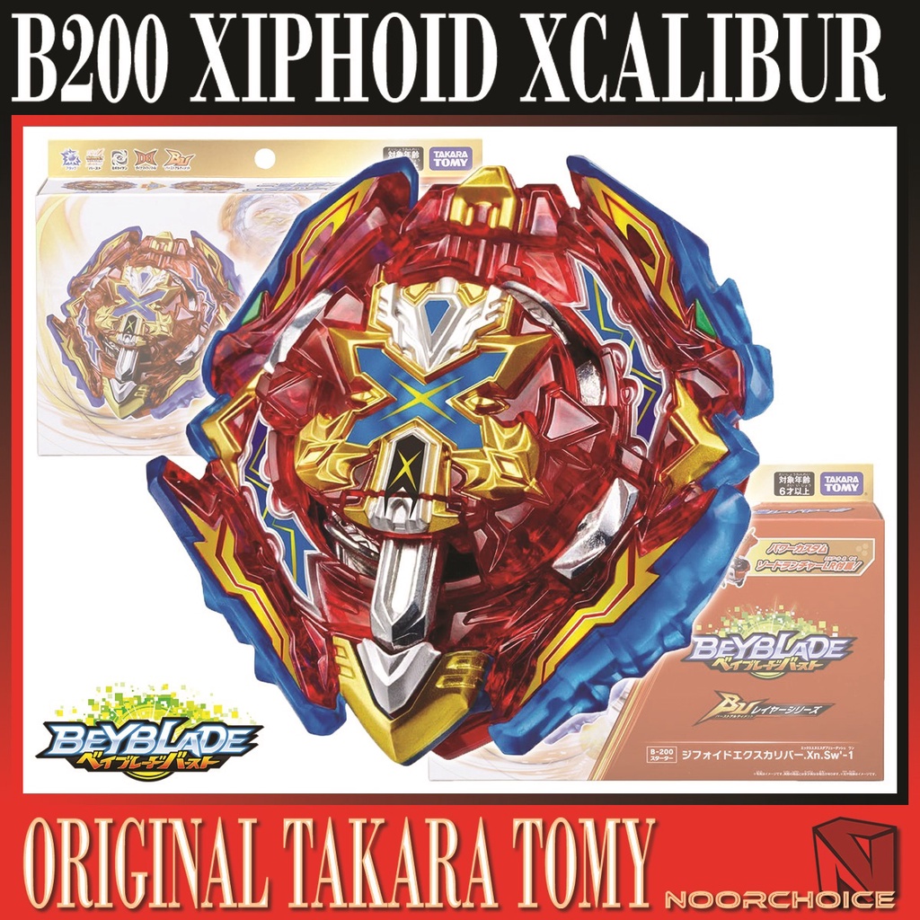 Takara Tomy Beyblade Burst BU B-200 Starter Xiphoid Xcalibur | Shopee ...