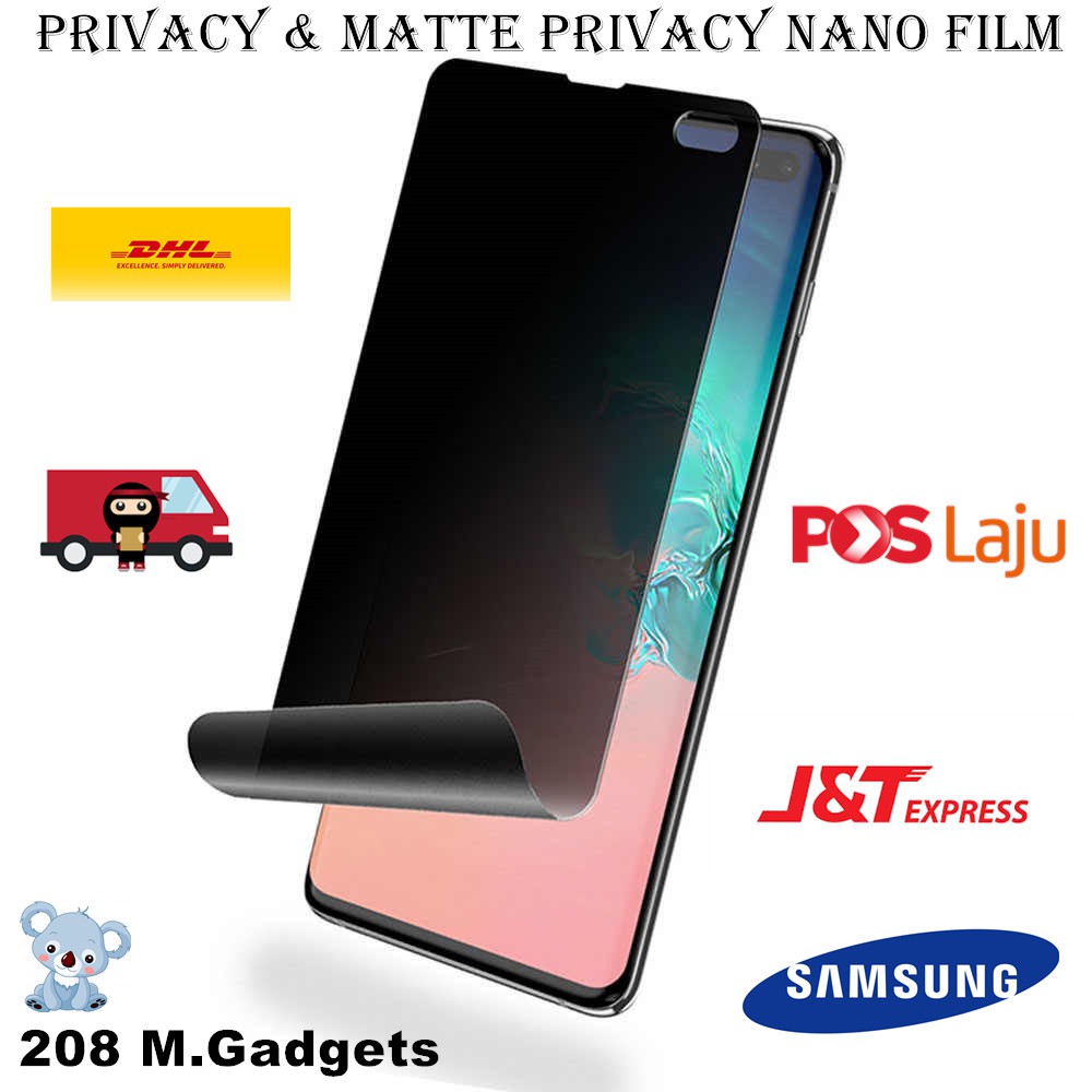 Samsung Galaxy J1 14 J1 16 J2 15 J2 Prime 16 J2 Pro 18 Pet Film Anti Spy Privacy Screen Protector Shopee Malaysia