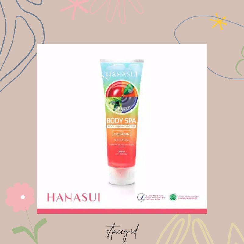 Hanasui Body Exfoliating Aitng Gel With Collagen Rainbow Shopee