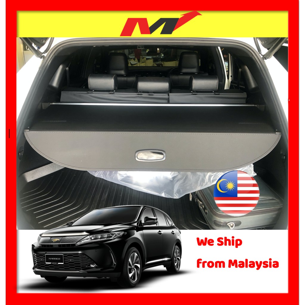 Toyota Harrier Xu60 Boot Cover Retractable Truck Cover Rear Back Cargo Tonneau Cover Shade 2013 2020 Plug Play Leather Shopee Malaysia