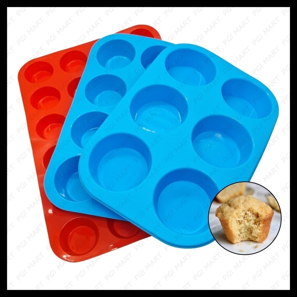 Silicone Cupcake Pan & Silicone Mini Muffin Pan Set Silicone Muffin