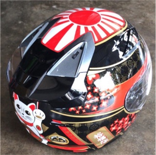 NHK HELMET  LIMITED EDITION JAPANESE LUCKY  CAT  LIMITED 