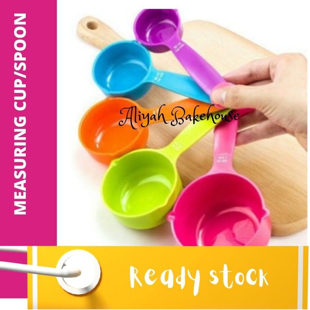 5 pcs Kitchen Tools Measuring Spoon Measuring Cups Spoon Cup Baking