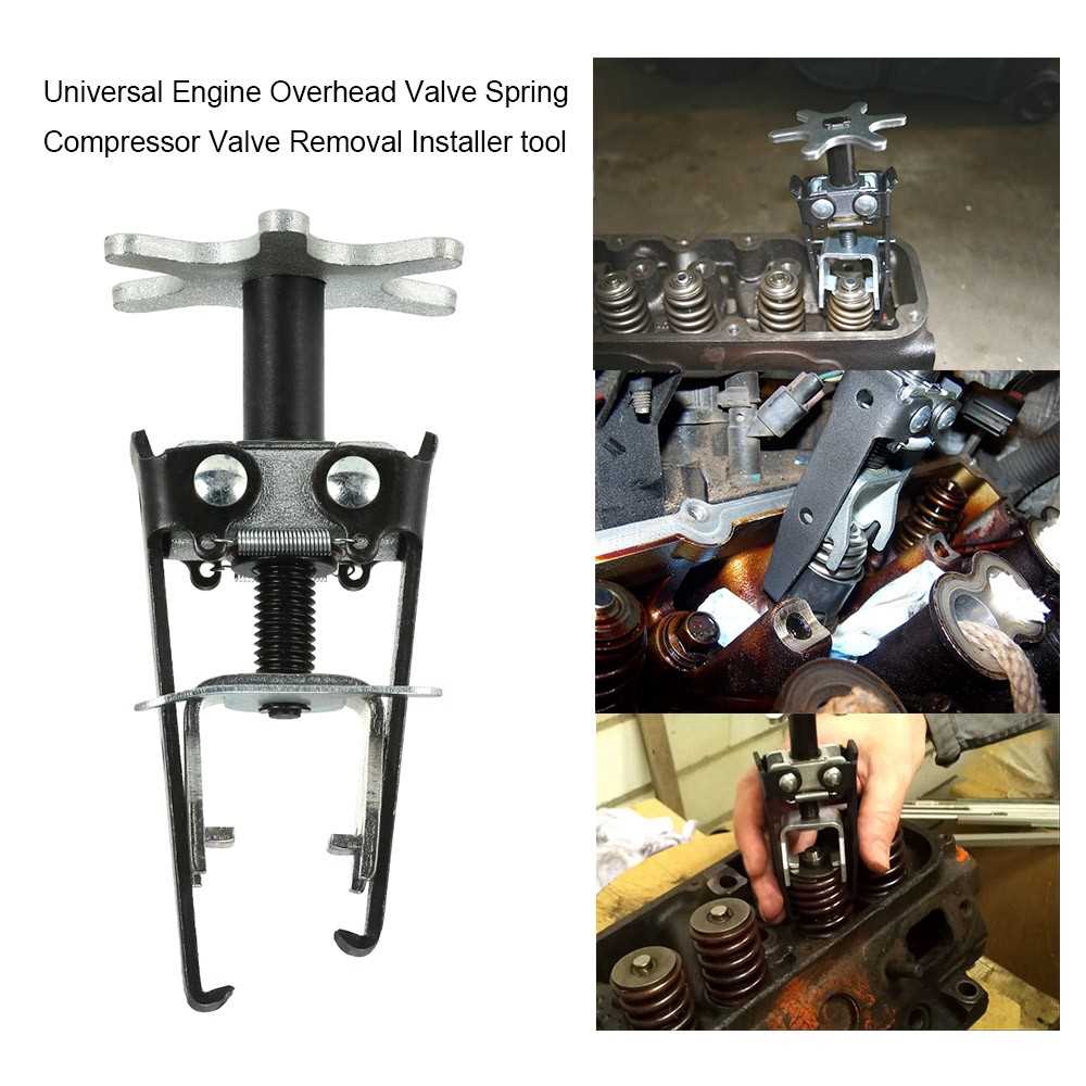 Niiyen Valve Spring Compressor,Cylinder Head Valve Spring Compressor Stem Seal Replacement Tool for OHV OHC Engines Removal Installer Tool Car Motorcycle 