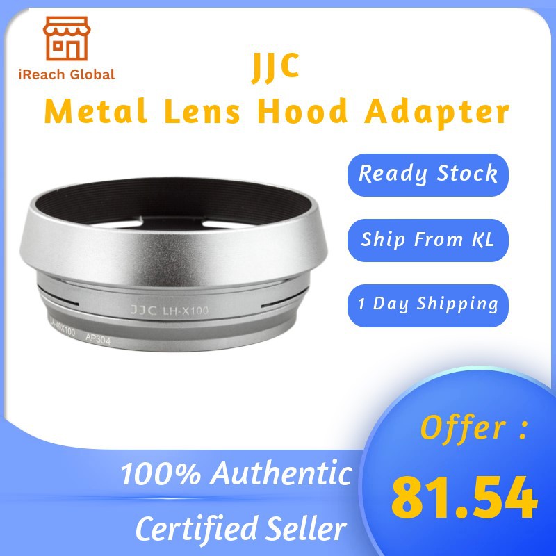 Metal Front Lens Cap Camera Aluminum Silver Protector Hood for Fuji X100 X100F X100S X100T X70 