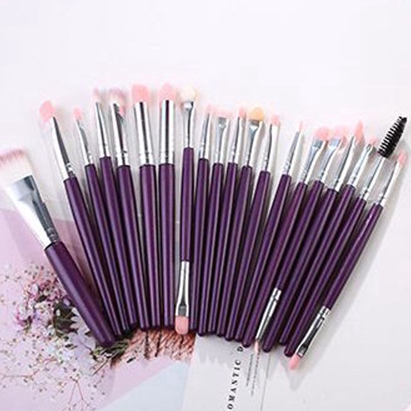 20 Pcs Set Berus Make Up Halal Makeup Brushes Set Berus Mekap Fiber Artificial Fibers Make Up 0810