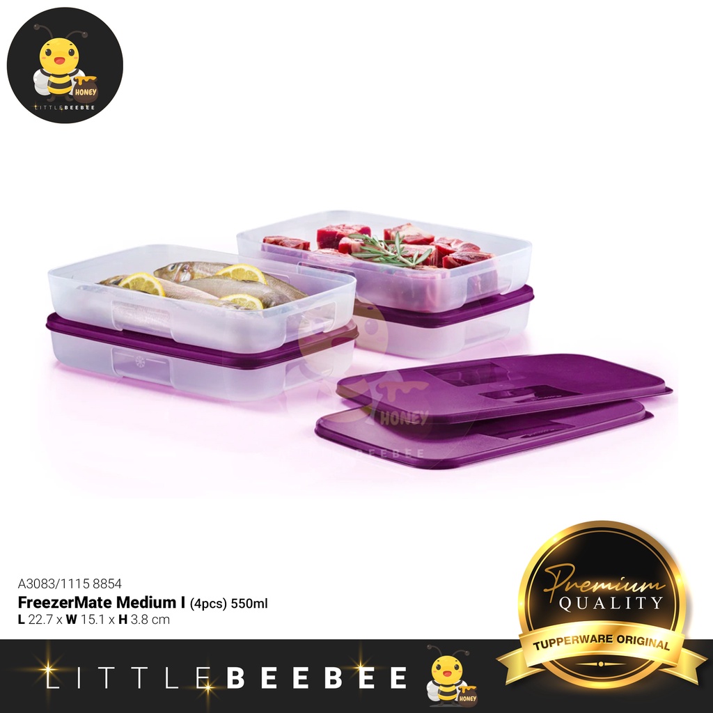 《📦 READY STOCK》Tupperware FreezerMate Medium I (4pcs) 550ml