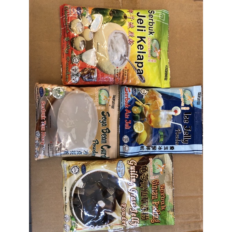 Buy Happy Grass Powder Ice Jelly powder / Gui Ling Grass Jelly / Soya Bean Curd Powder 快乐草 爱玉冰