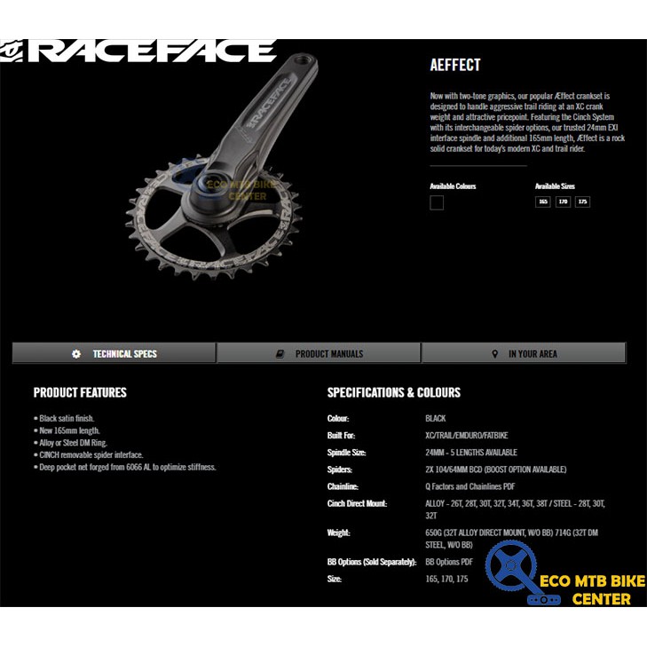 race face aeffect boost crankset