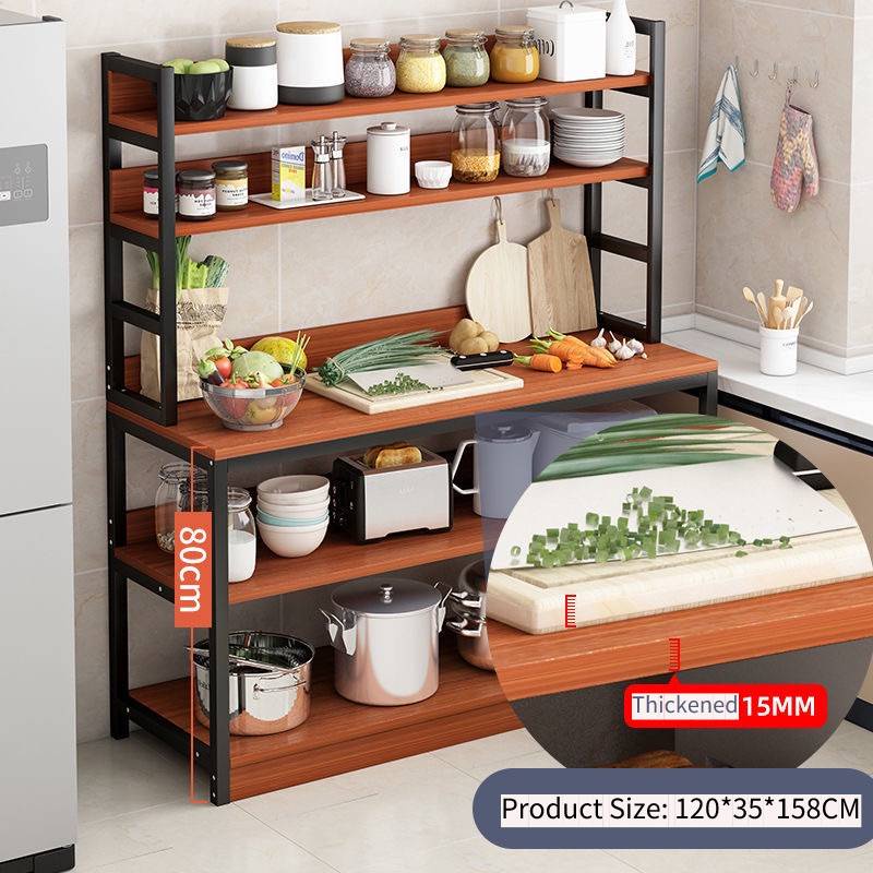 Kitchen Storage Rack Rak Dapur Wooden Rack Cabinets Storage Kitchen