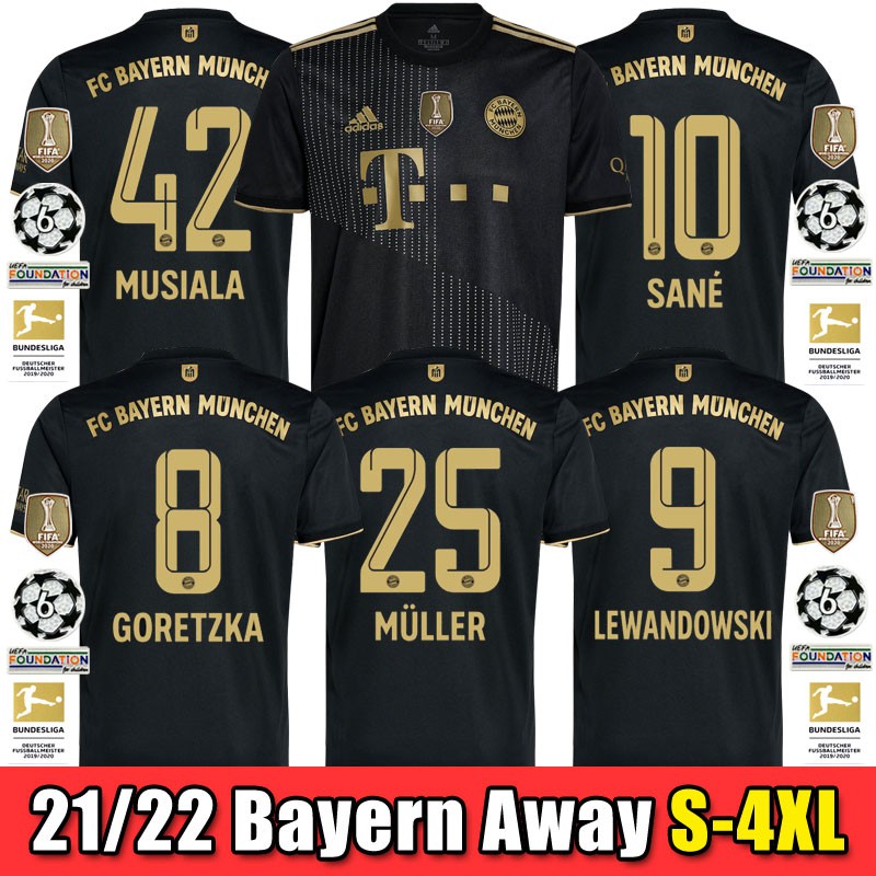 Buy Bayern Munich Away Size S 4xl Shirt 2021 2022 Football 21 22 Short Sleeve Man Fans Jersey Seetracker Malaysia