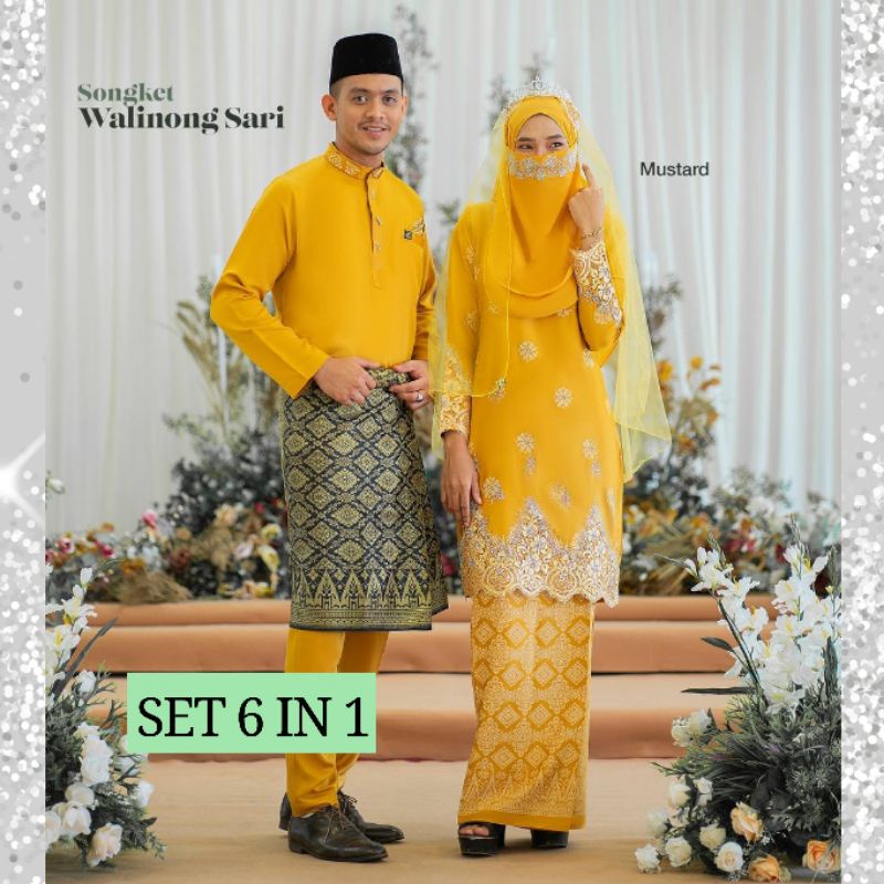  Baju  Kurung Songket  Nikah Baju  Nikah Mini Kurung Songket  