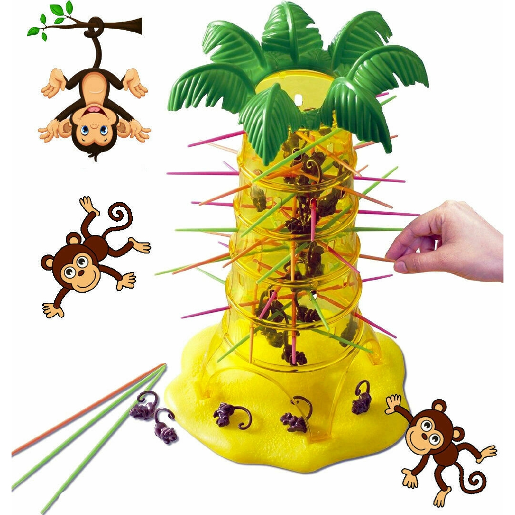 Kids Plastic Family Fun Toys Monkey Balancing Game Funny Board Game Toys 