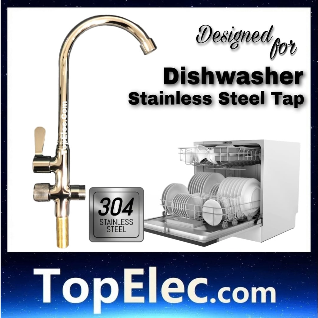 Dishwasher Easy 1-way Tap direct PAIP PIPE Tap Faucet saluran air Toshiba dishwasher PIPE - TopElec.Com deck mount wall