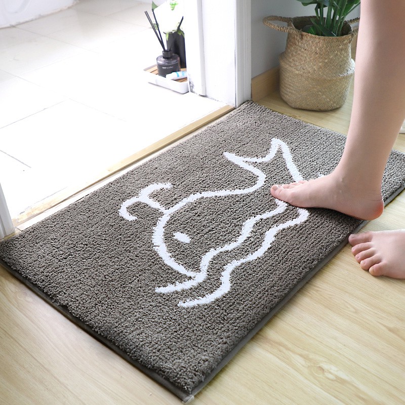 Bathroom Toilet Floor Mat Toilet Door Absorbent Carpet Door Mat