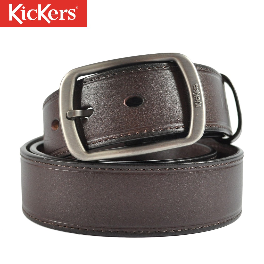 tommy hilfiger belt leather logo with center bar buckle