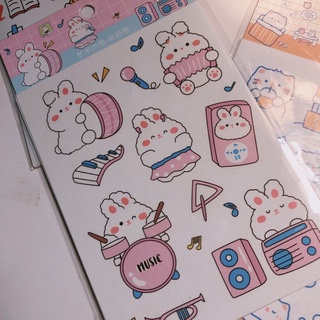 (Bottu) Cute Stickers / Stickers 4 Sheets | Shopee Malaysia