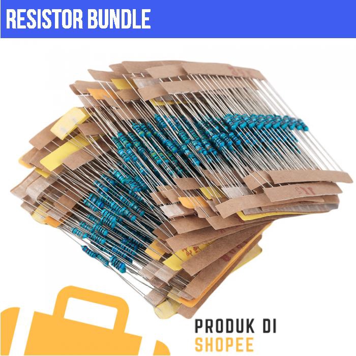 600pcs Resistor bundle mix (10ohm 1M ohm) 1/4W (30 types) Shopee Malaysia