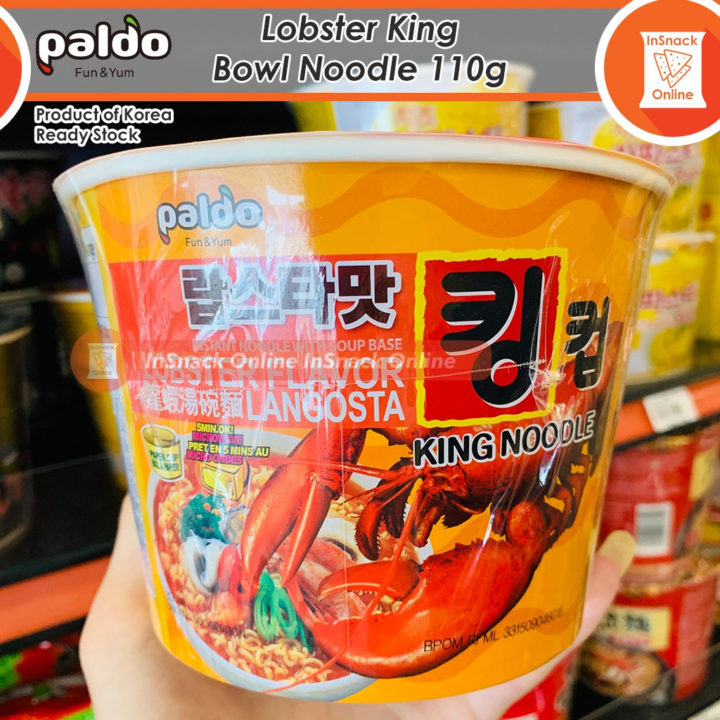 Paldo Lobster Flavor Langosta King Noodle Bowl Instant Noodle With Soup