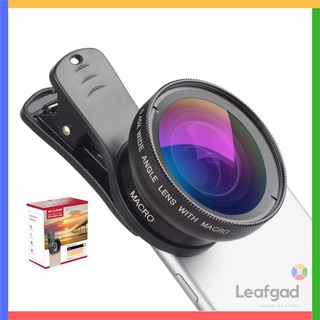 [OFFER🤳] APEXEL 2-IN-1 SUPER WIDE ANGLE 0.45X + MACRO 12.5X HD PHONE LENS Detachable Clip-on Lens for Mobile Smartphone