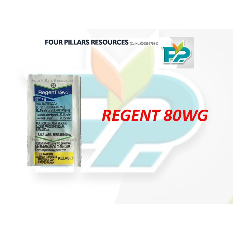 Bayer Regent 80 Wg 1 Gram Racun Anai Anai Semut Semut Serangga Control Termite Ants Cock