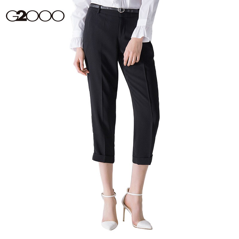 casual cropped trousers