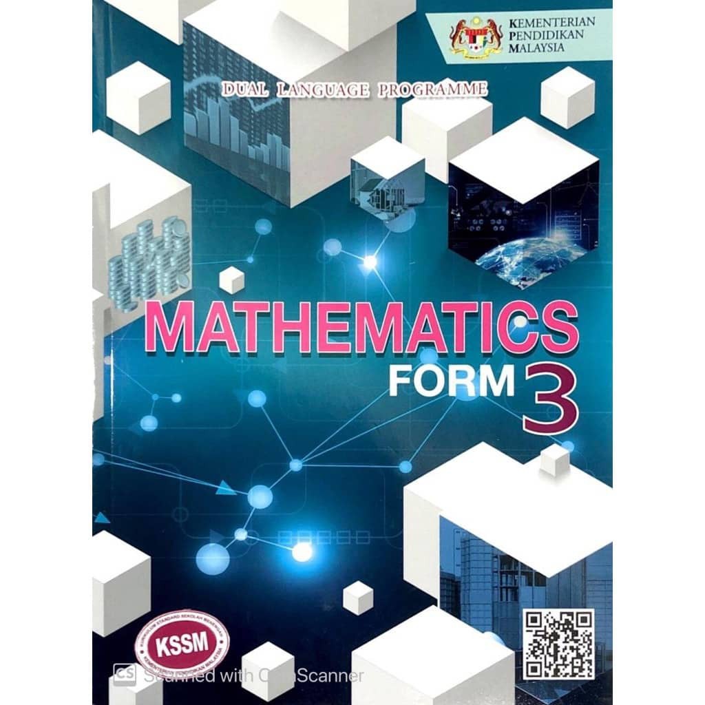 BUKU TEKS KSSM MATHEMATICS FORM 3 ( DLP )  Shopee Malaysia