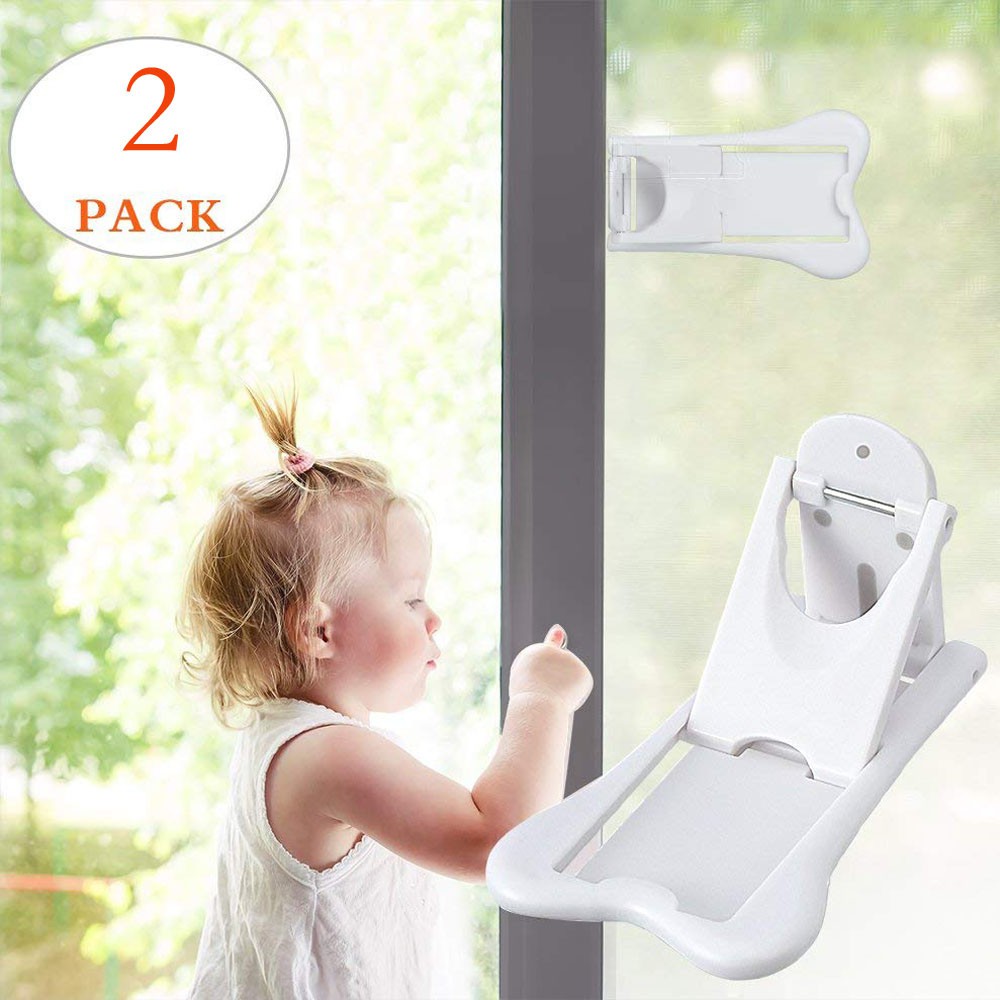 2pcs Sliding Door Lock For Child Safety Baby Proof Doors Closets Childproof Y