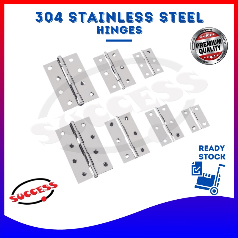 SUCCESS Heavy Duty Stainless Steel Hinge Door Hinge Engsel Pintu (1pc