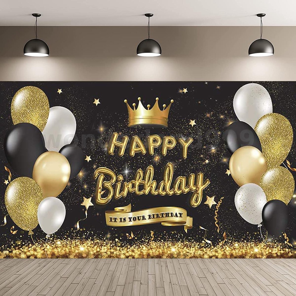 3 Sizes Vinyl Happy Birthday Party Photography Backdrop Background ...