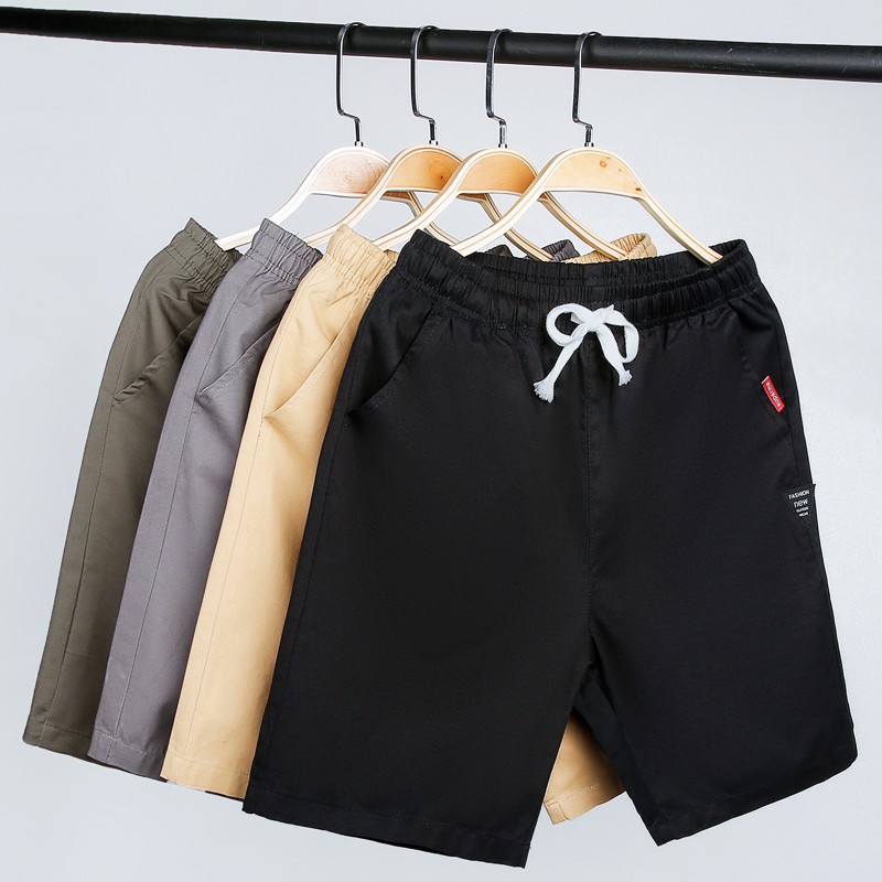 slim fit cotton shorts