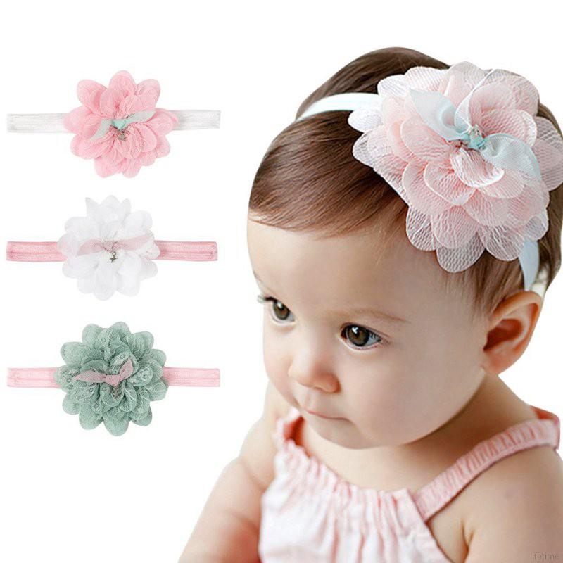 baby girl white hair accessories