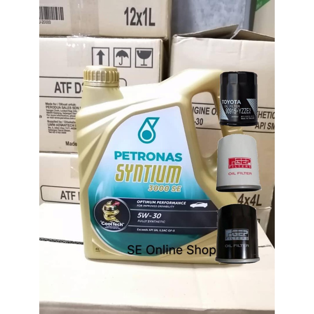 Petronas Syntium 3000 SE Engine Oil 5w30 Fully Synthetic Shopee Malaysia