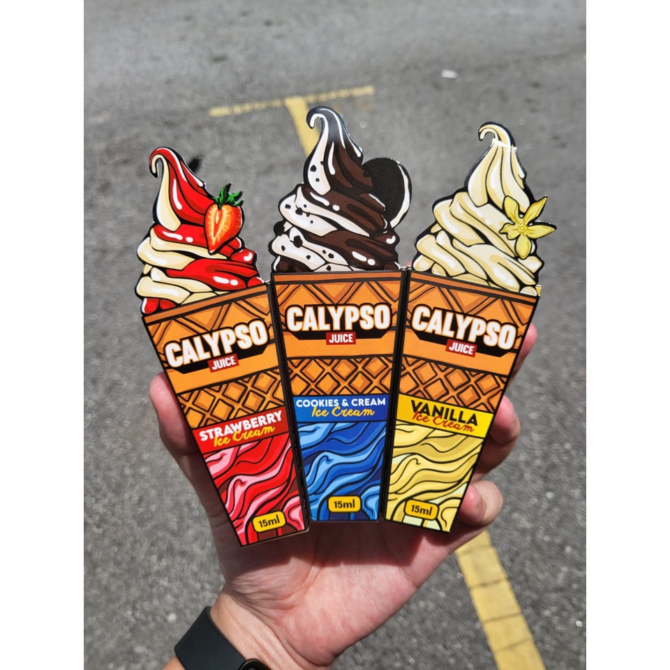 100 Original Ready Stock CALYPSO ICE CREAM SERIES 15ML Shopee Malaysia
