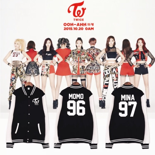 Korean Varsity Jacket Twice Shopee Malaysia